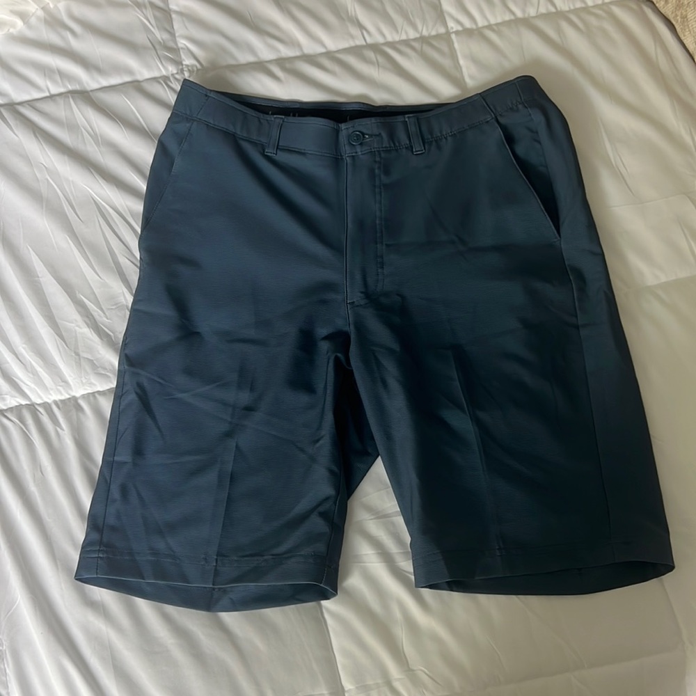 Men’s blue golf shorts